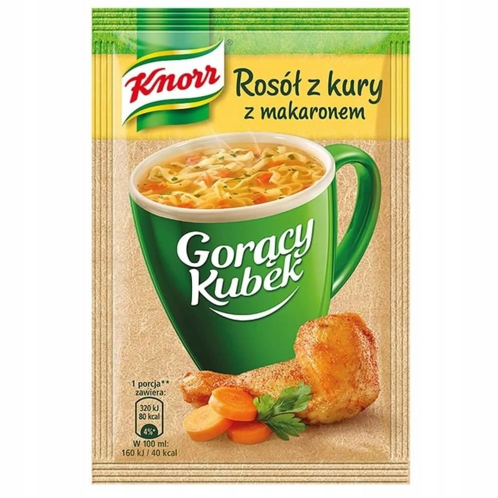 Knorr Gorący Kubek Rosół z kury z makaronem 12 g
