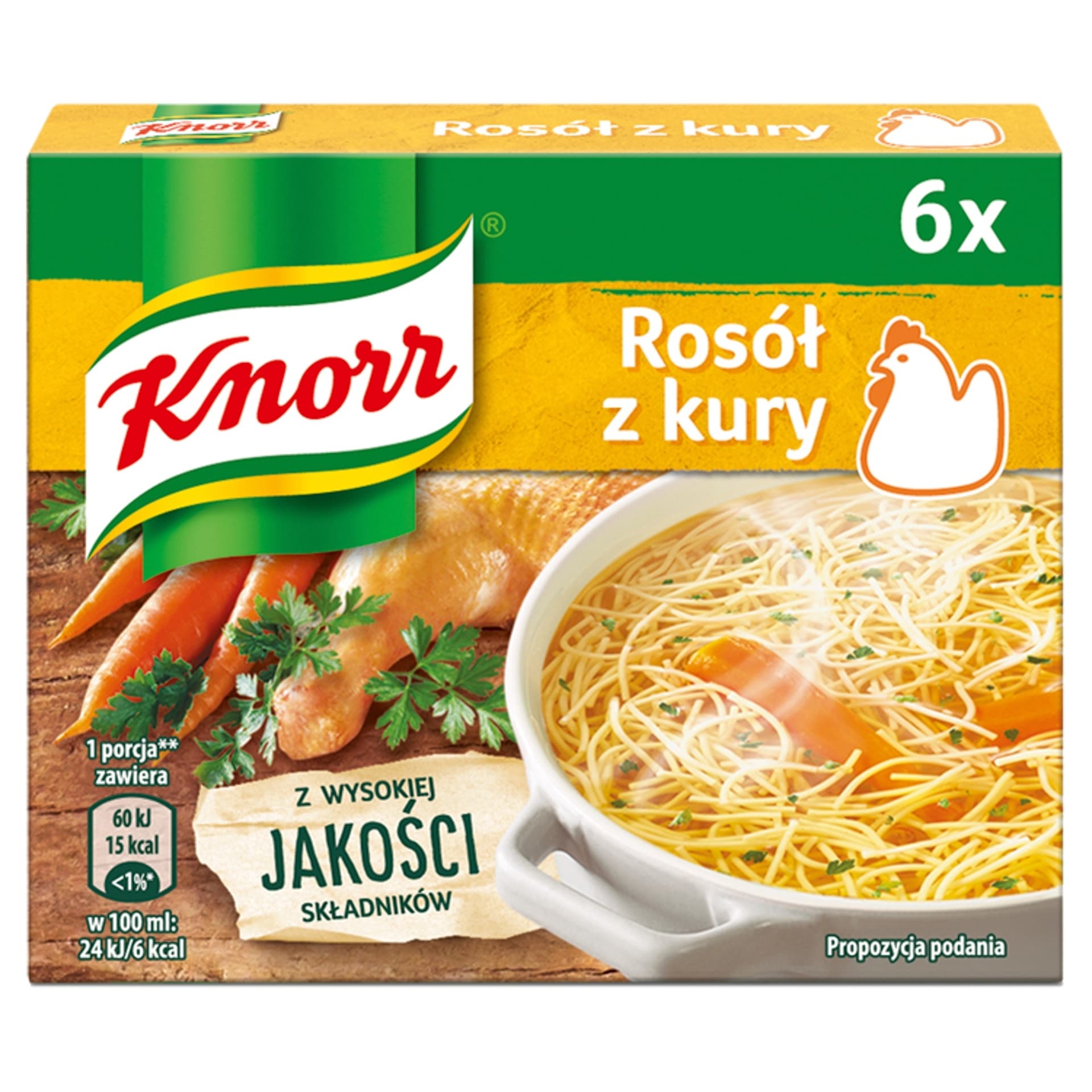 Knorr Rosół z Kury 6 saszetek 10g