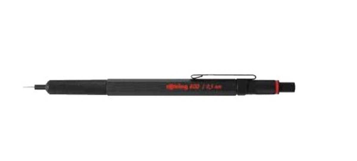 Rotring 1904443 ołówek automatyczny 0,5 mm HB, czarny, metalowa obudowa