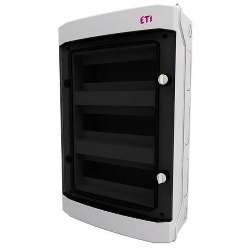 Rozdzielnia plastikowa NT 36M 3x12M N+PE IP65 535x319x144 drzwi dymne biała DIDO 1500VDC
