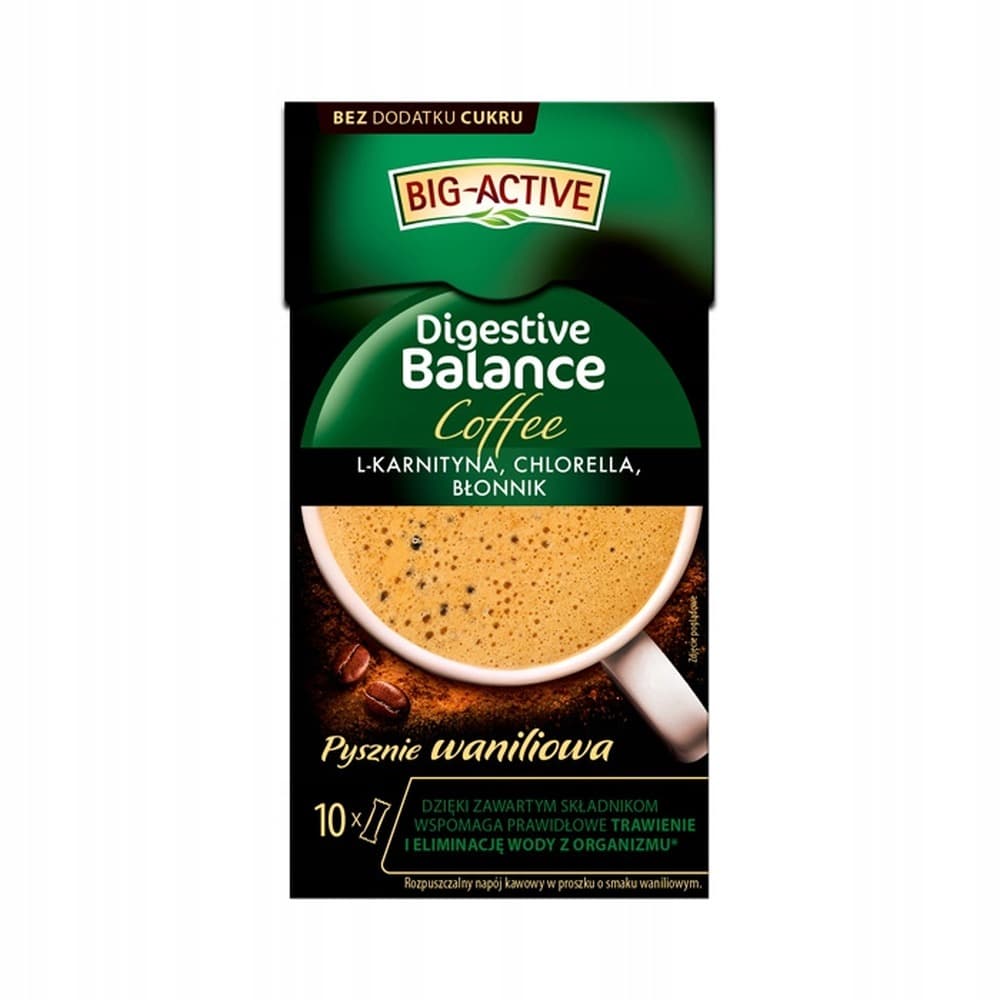 Big Active Rozpuszczalny napój kawowy Digestive Balance 10 tb × 10 g