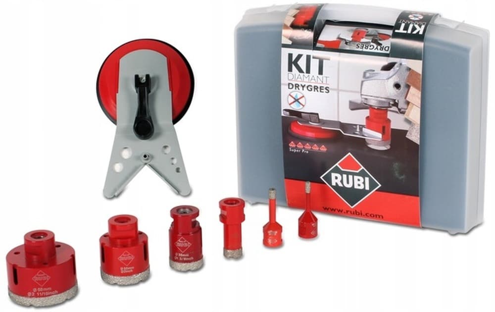 RUBI 50996 Zestaw wierteł 6 sztuk (6, 8, 20, 35, 50, 68 mm)