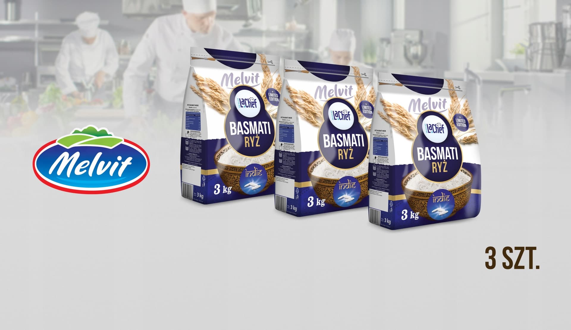 La Chef Ryż Basmati Indie 3kg