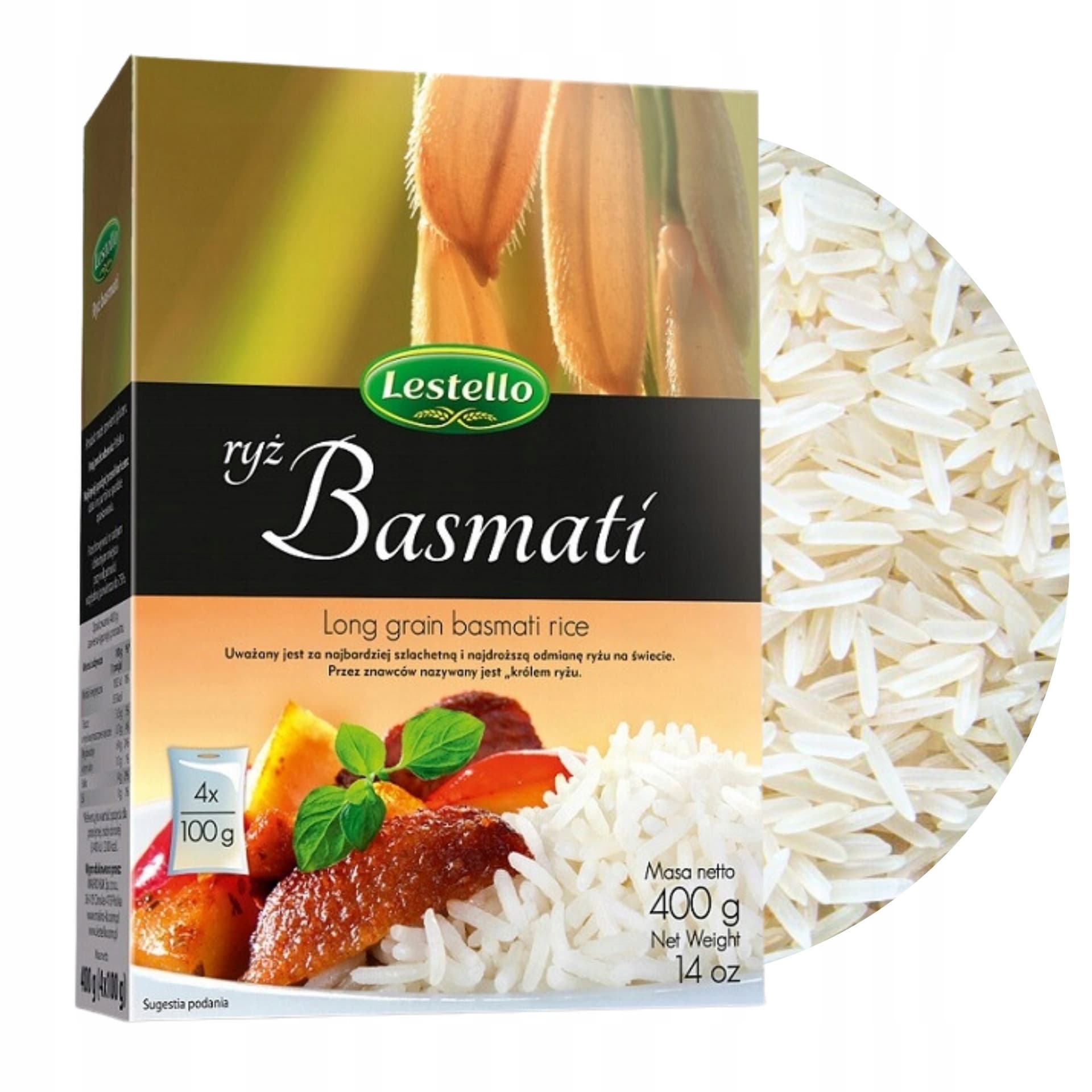 Lestello Ryż Basmati 4 x 100 g