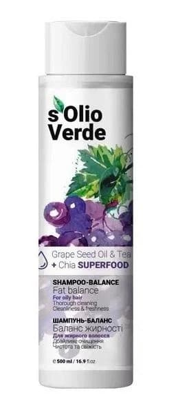S'olio Verde Szampon równoważący - Olej z pestek winogron dla włosów przetłuszczających się