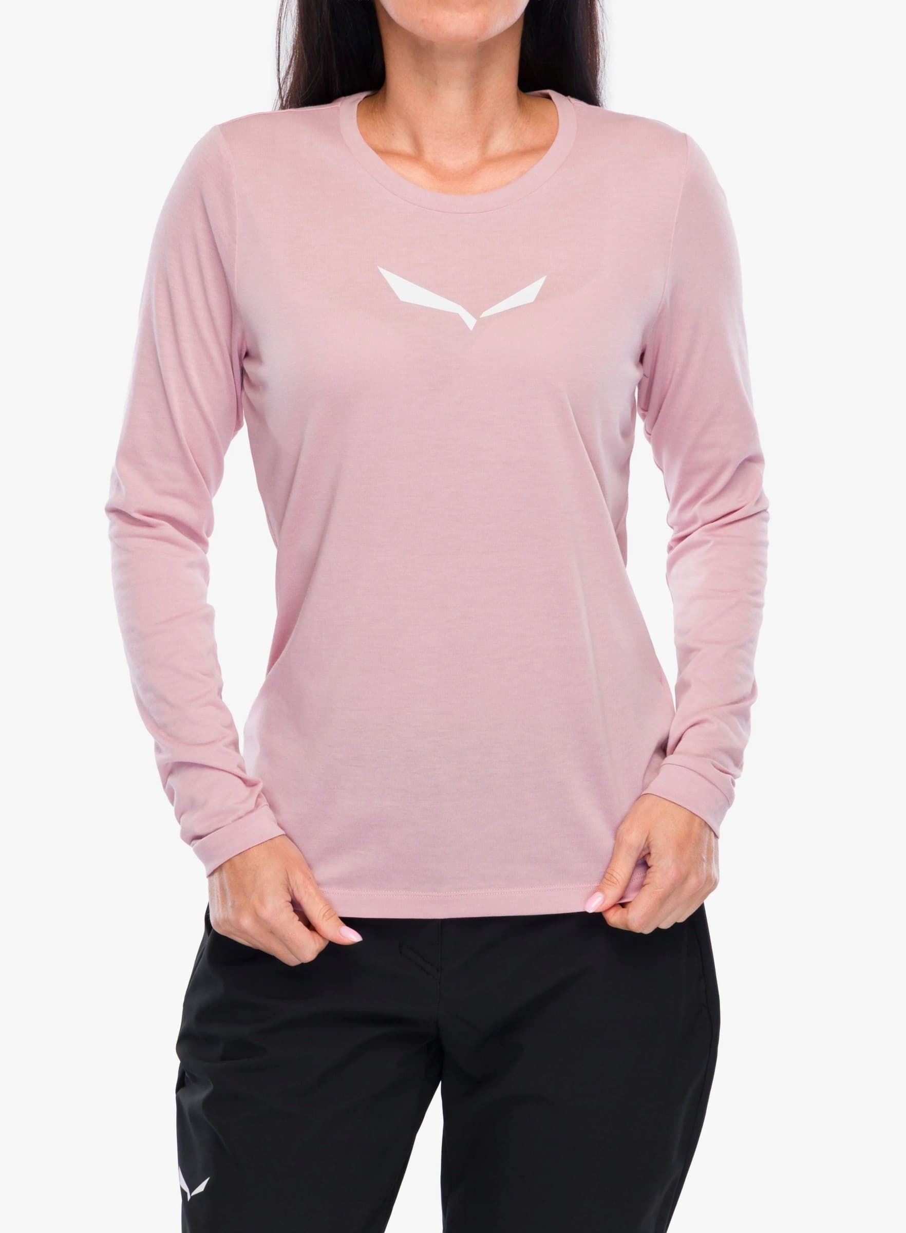 Bluza Damska Salewa Eagle Solidlogo Dry Tee Zephyr