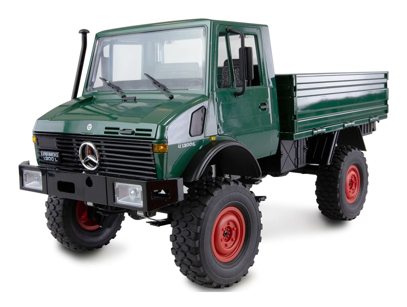 Samochód zdalnie sterowany Amewi Mercedes-Benz Unimog Basic 4WD 1:12 RTR zielony