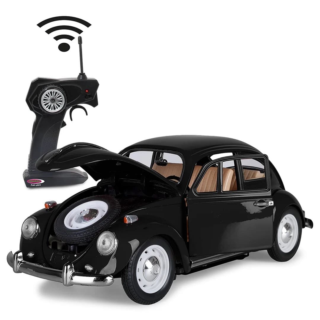 Samochodzik zdalnie sterowany Jamara VW Käfer Diecast 1:18 czarny 27MHz