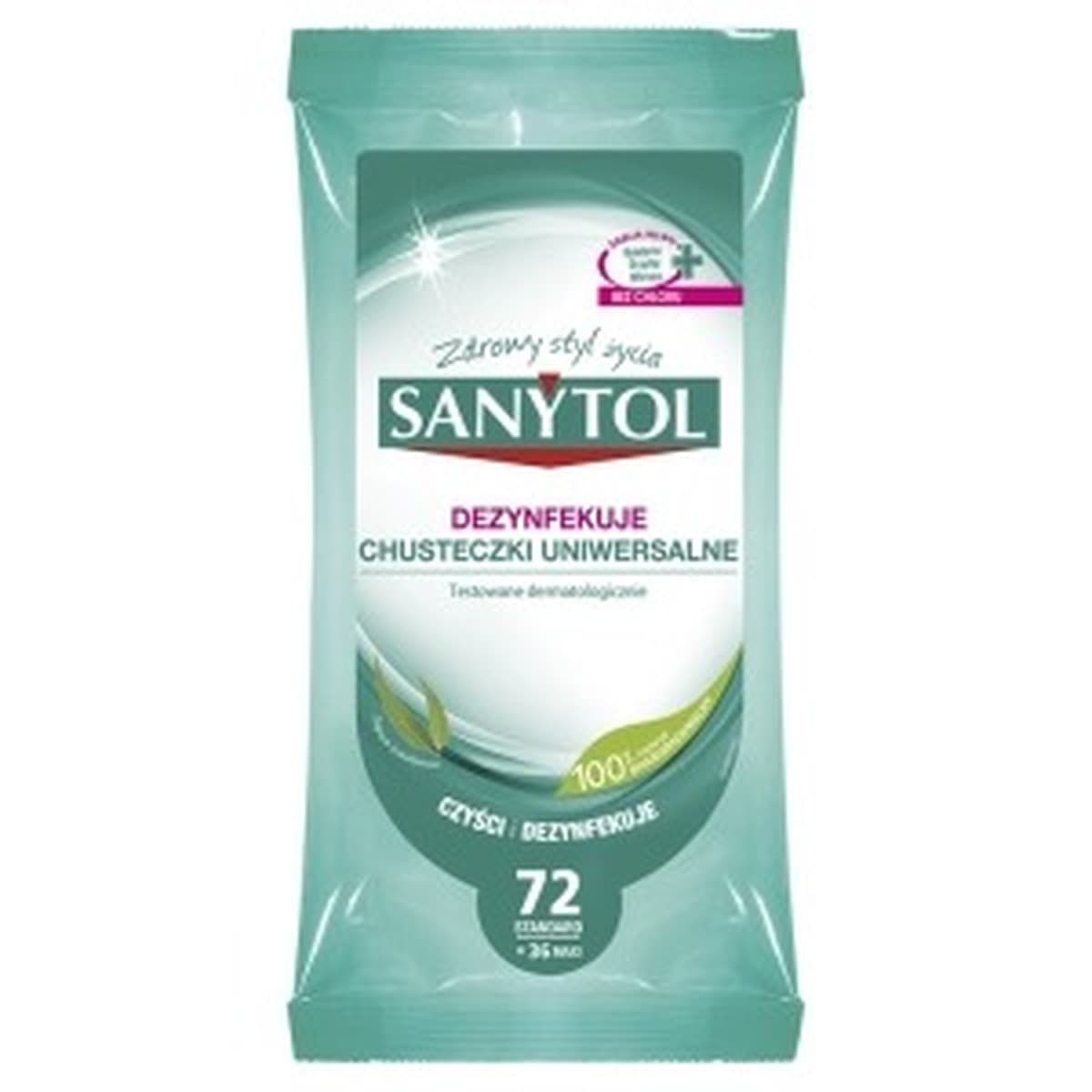Sanytol Chusteczki dezynfekujące Maxi do powierzchni 36 szt.