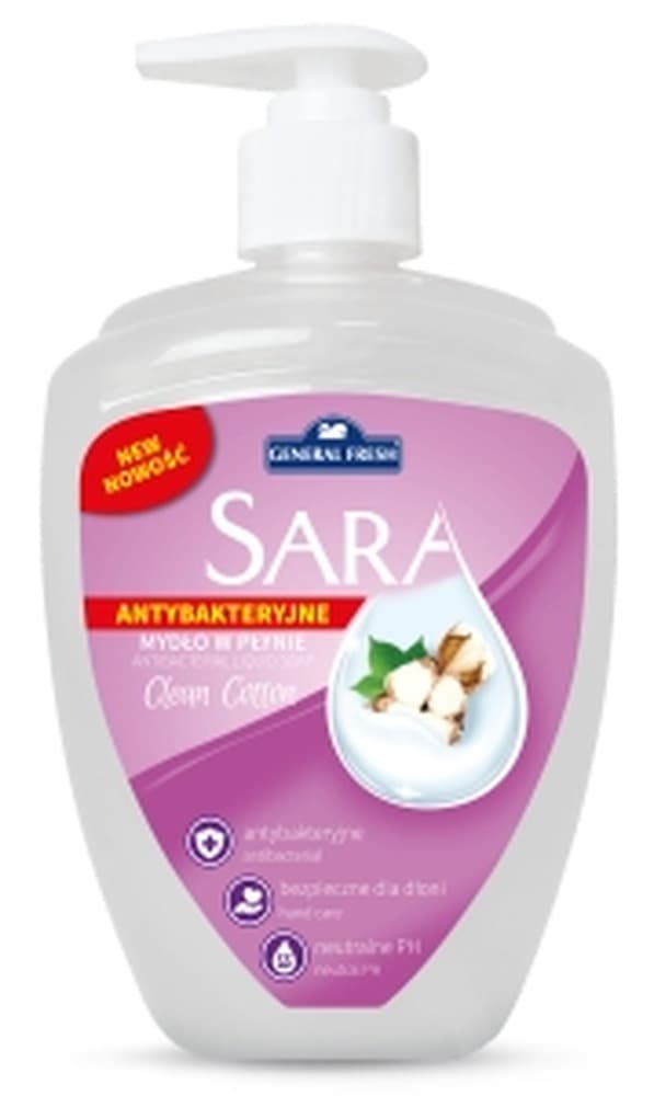 Mydło w płynie Sara Clean Cotton 500 ml