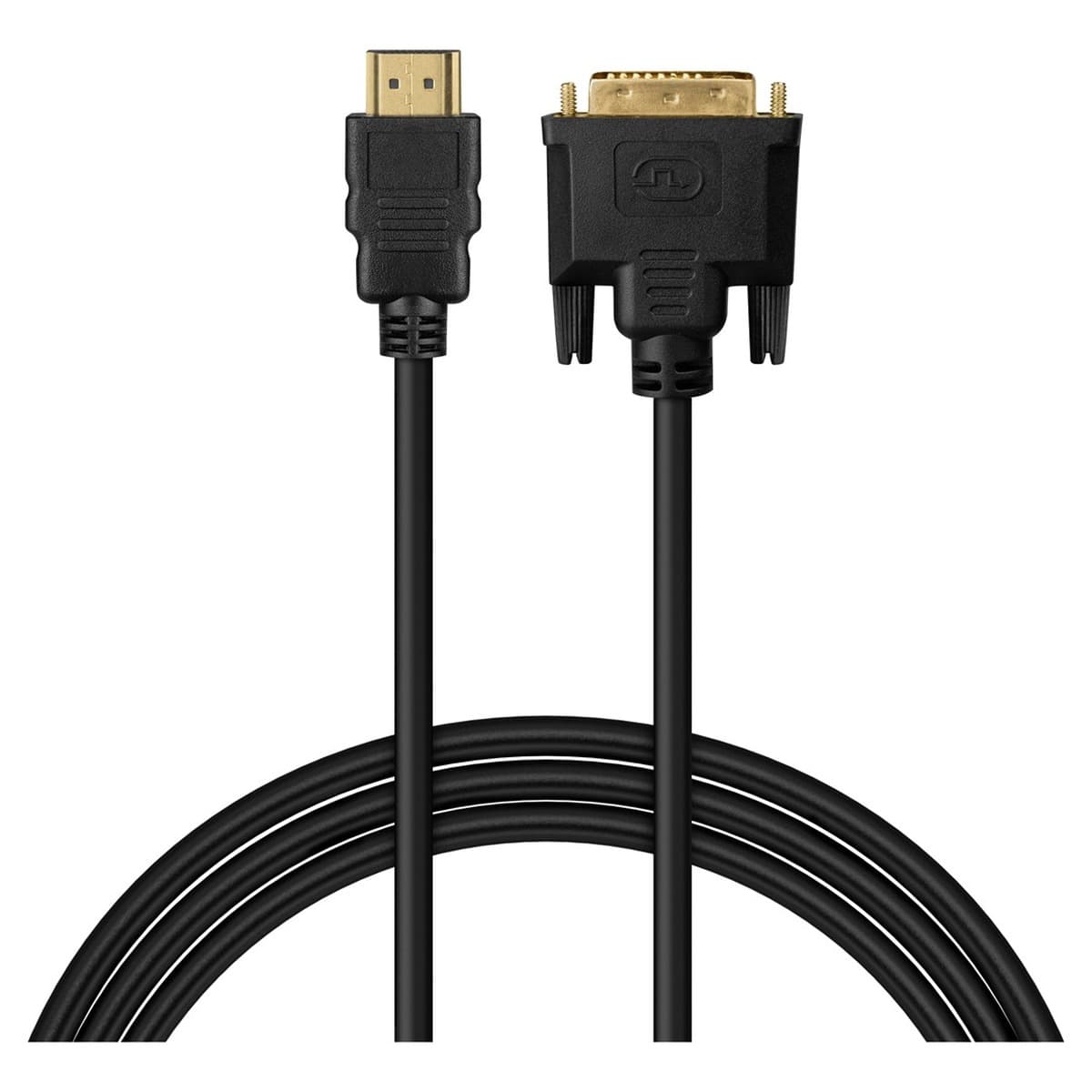 SAVIO Kabel HDMI 19pin M - DVI 18+1 M 1.8m Czarny Złote Końcówki CL-212