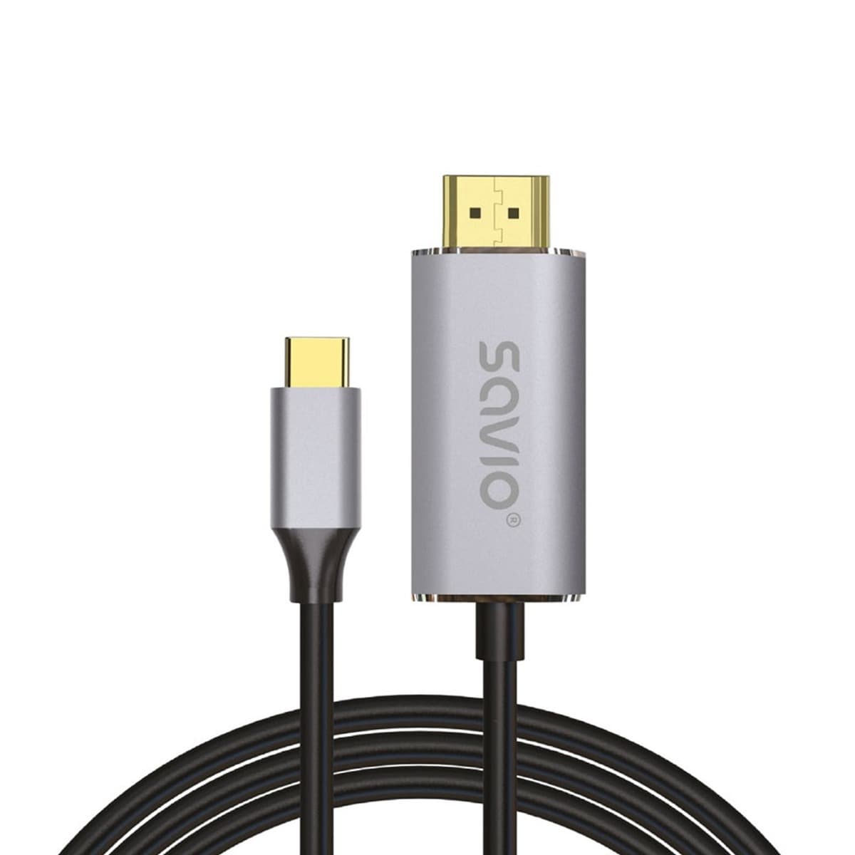 SAVIO Kabel USB-C do HDMI 2 m Aluminiowy