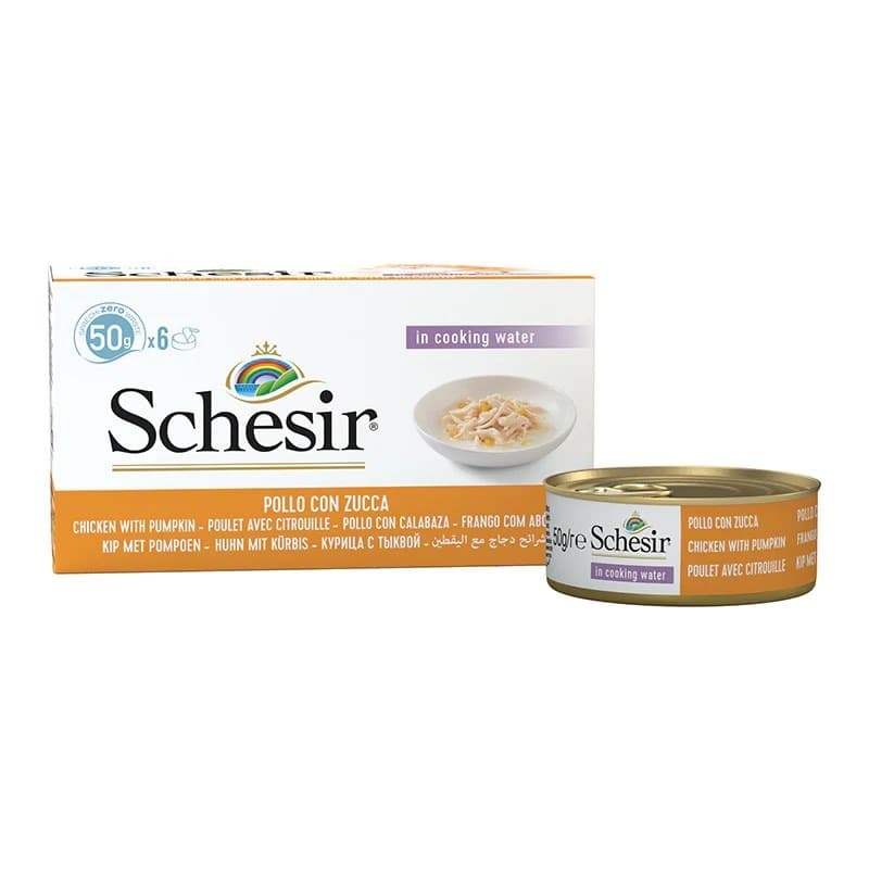 Schesir Adult dla kota Filety z kurczaka z dynią M-Pack 6 x 50 g