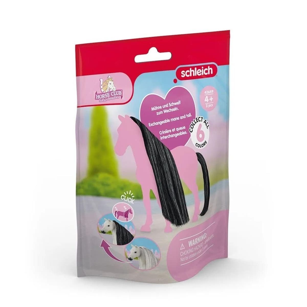 Schleich Horse Club Beauty Horses Czarna grzywa i ogon figurka dla dzieci