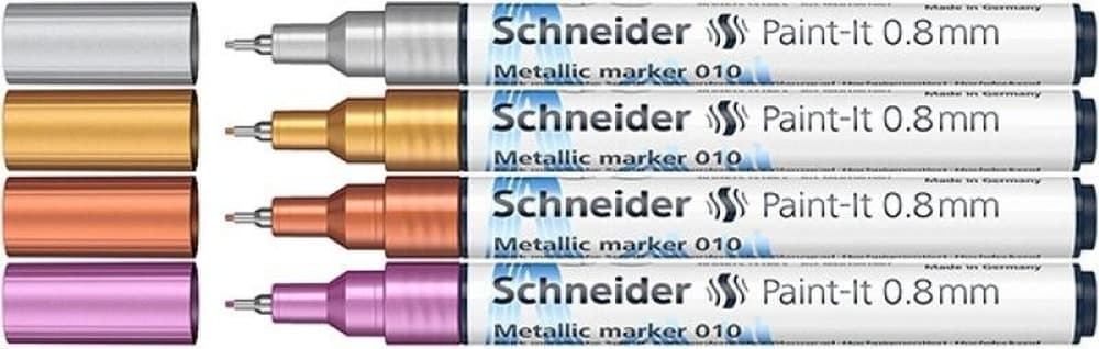 Schneider Marker Akrylowy Metaliczny 0.8mm 4 sztuki
