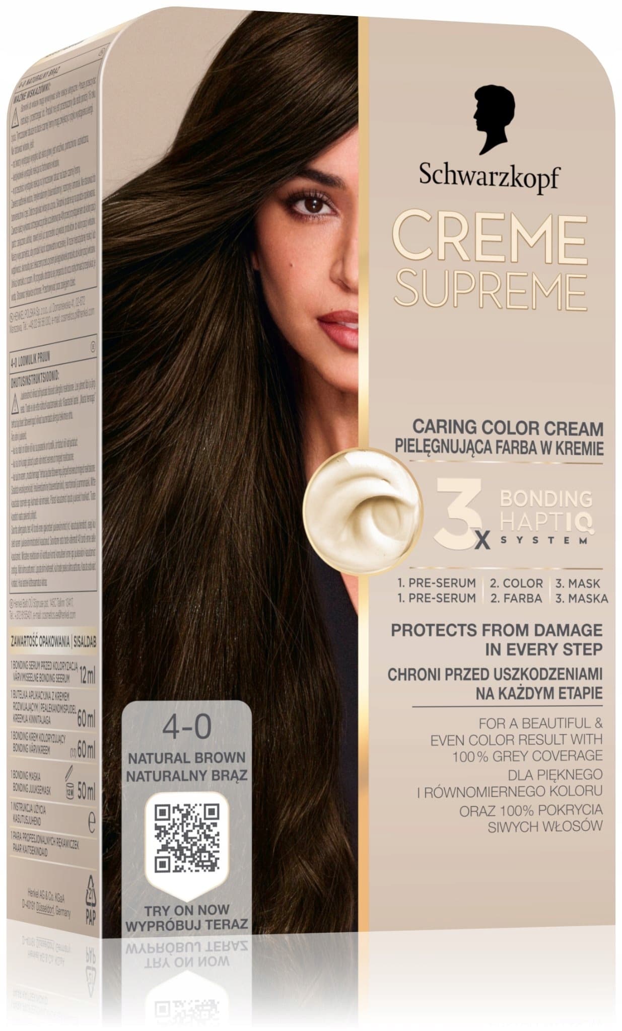 Schwarzkopf Creme Supreme Farba do Włosów 8-0 Naturalny Jasny Blond