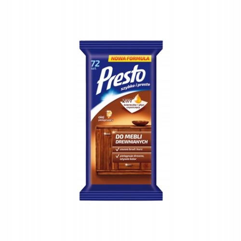 Ściereczki gospodarcze Presto do mebli drewnianych 72 szt.
