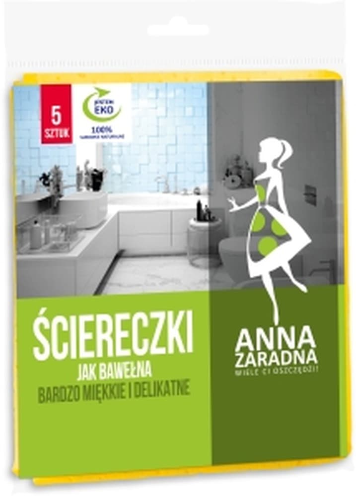 Ścierka Anna Zaradna bawełniana 41 x 38 cm 5 sztuk