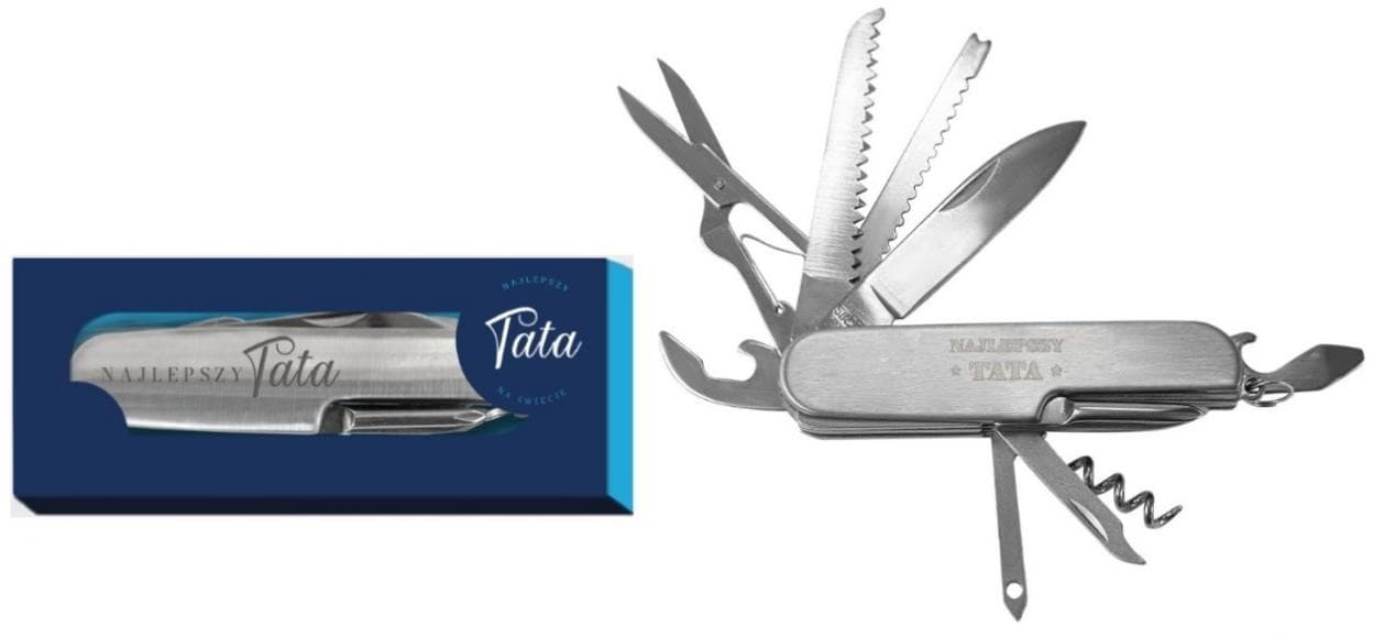 Scyzoryk Multitool Prezent dla Najlepszego Taty na Świecie