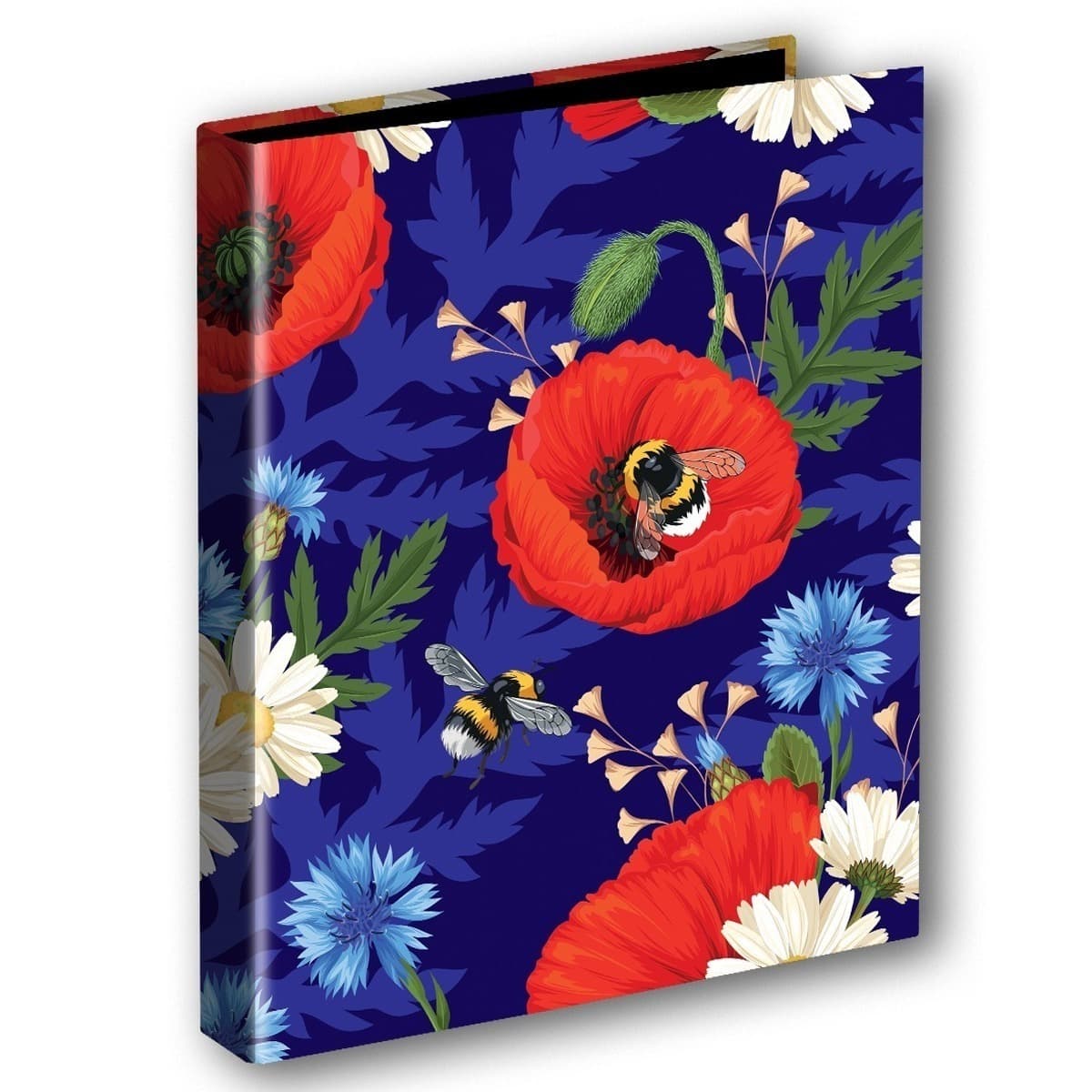 SEGREGATOR A4/2 T 0126 KWIATY POLSKIE MAKI W FIOLECIE FOLIA MAT NIERYSUJĄCA