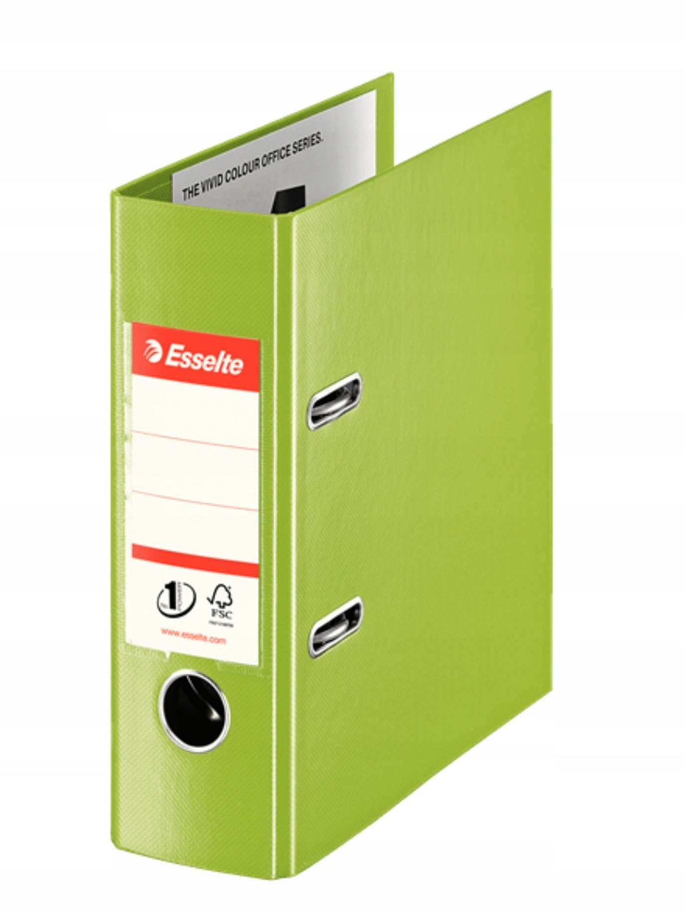 Segregator Esselte No.1 Vivida, A5, szeroki 75 mm, zielony