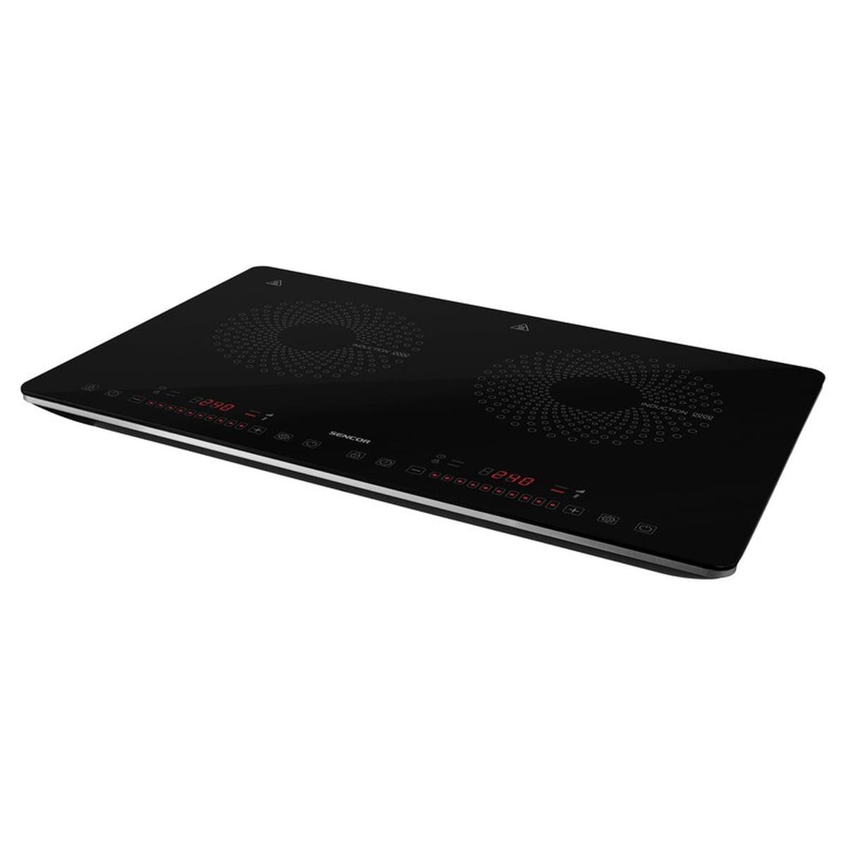Sencor SCP 4501BK Czarny Blat 56 cm Płyta indukcyjna 2 strefy