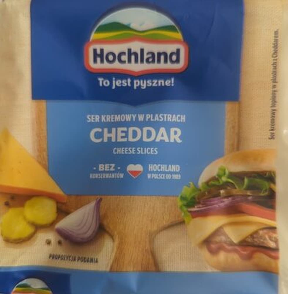 Hochland Cheddar w plastrach 130 g
