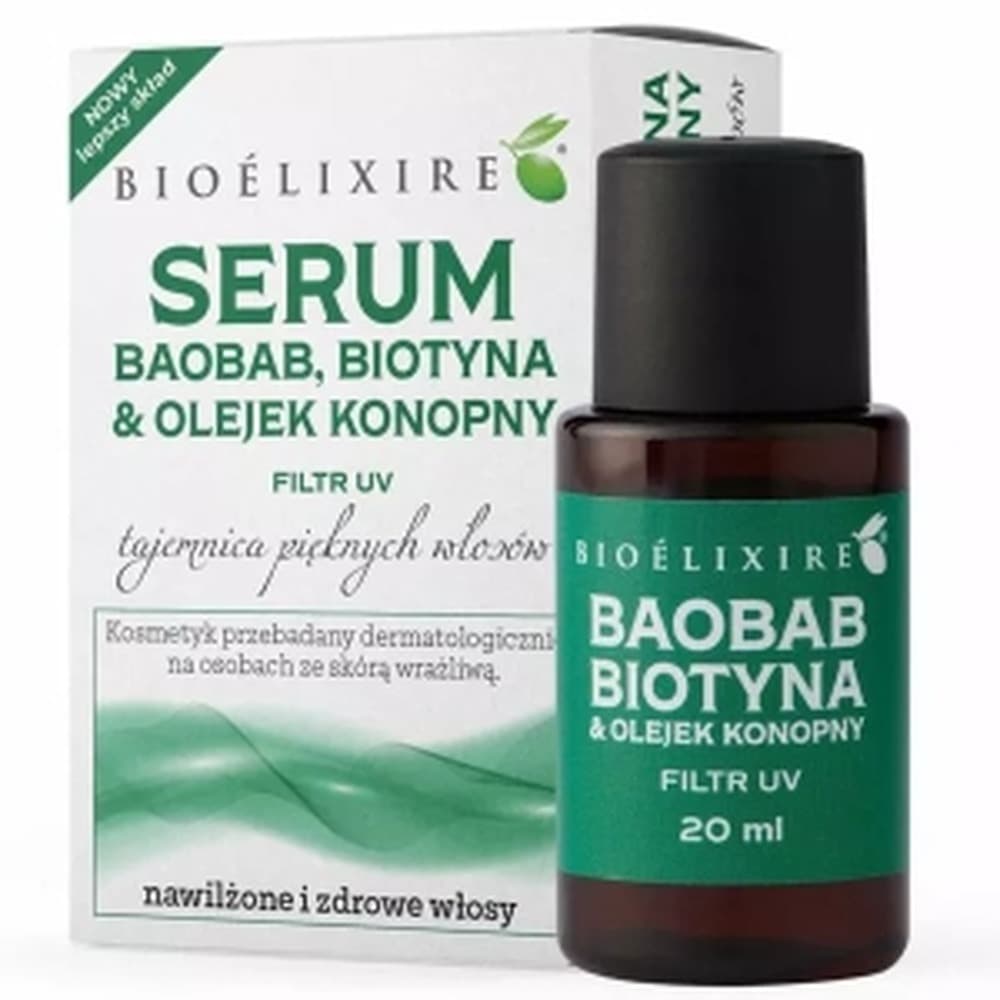 Serum do włosów Bioelix z baobabem i biotyną 20 ml