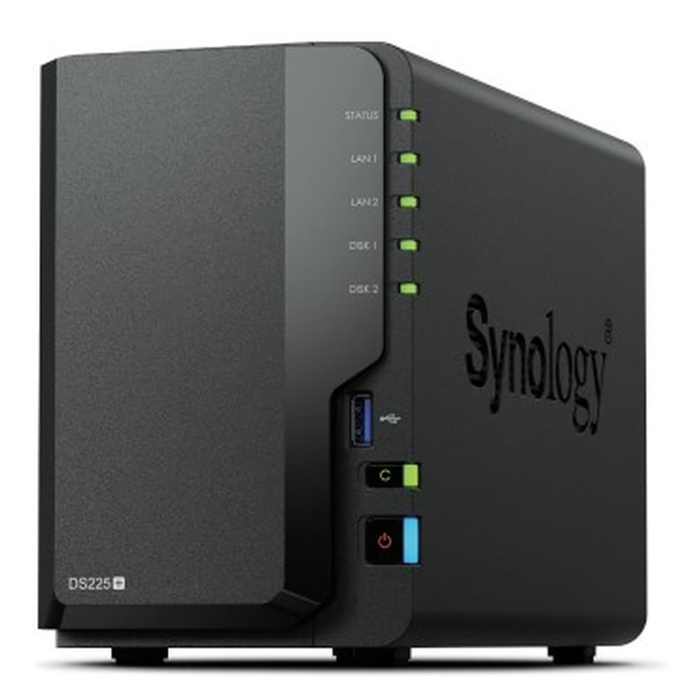 Synology NAS DS225+ Tower 2x 3.5" SATA Intel Celeron J4125 2GB DDR4