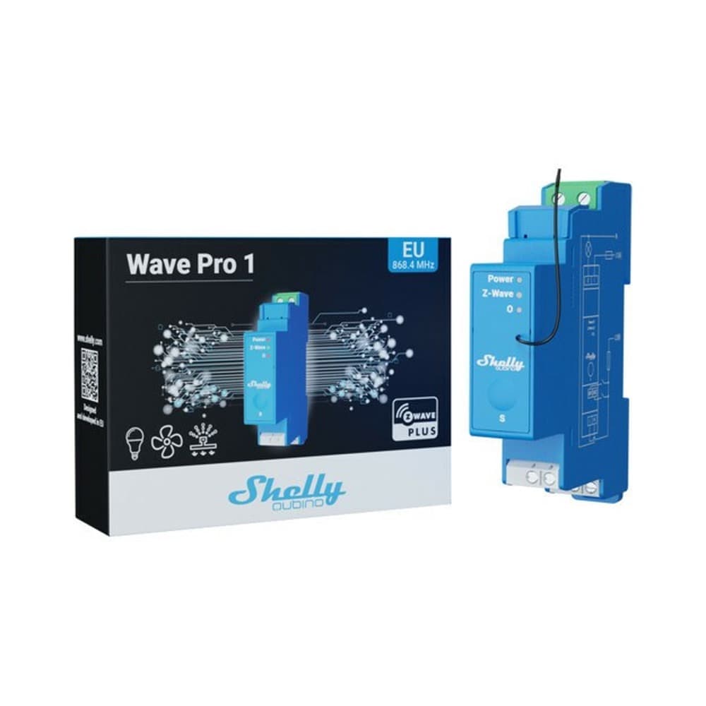 Shelly Wave PRO 1 Inteligentny Przekaźnik Rolet WiFi