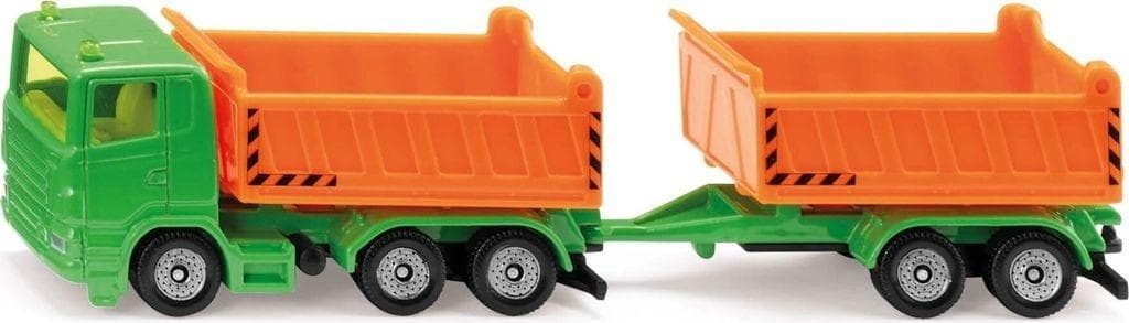 Ciężarówka z przyczepą wywrotka Siku Orange 1:87
