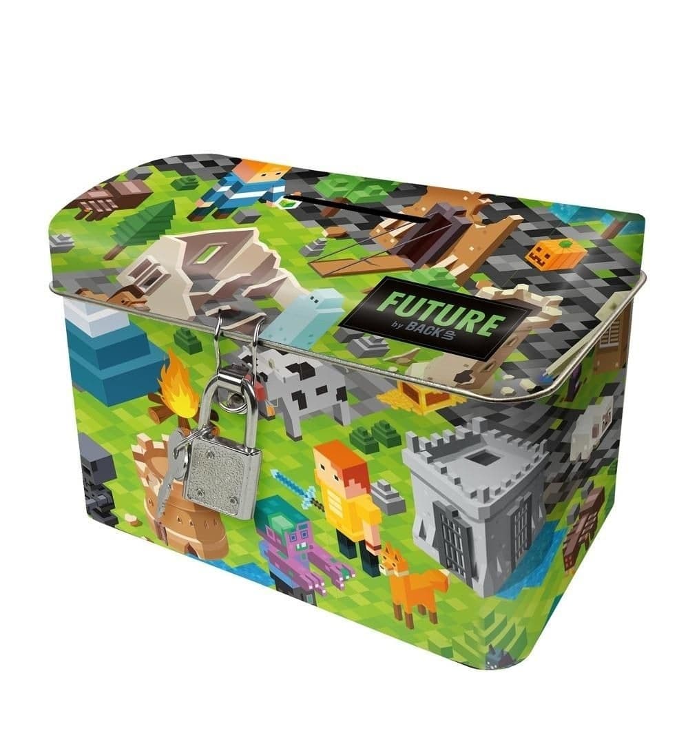 Skarbonka z kłódką Kuferek Minecfaft SKADF40