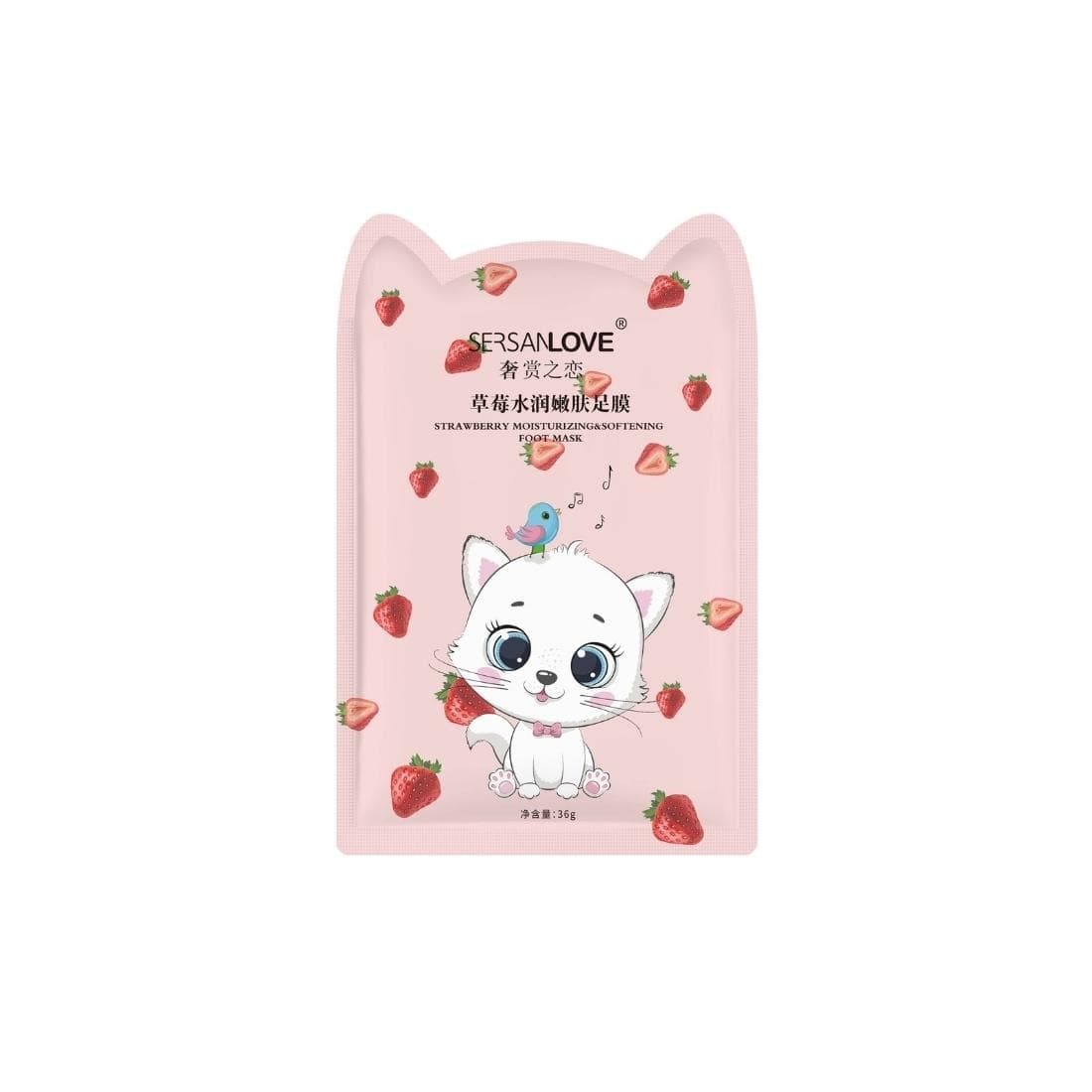 Skarpetki maska do stóp Sersanlove Strawberry 36 g