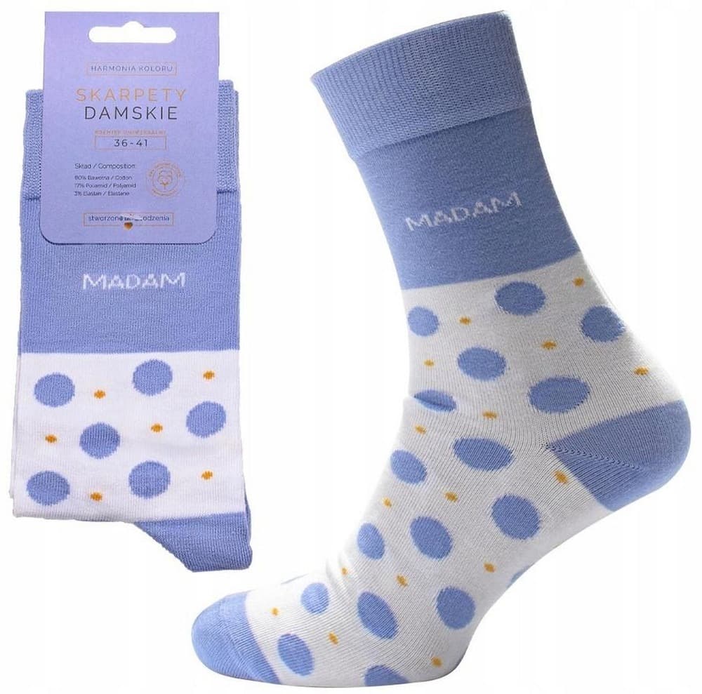 Skarpety damskie Madam pastelowy fiolet rozmiar 36-39