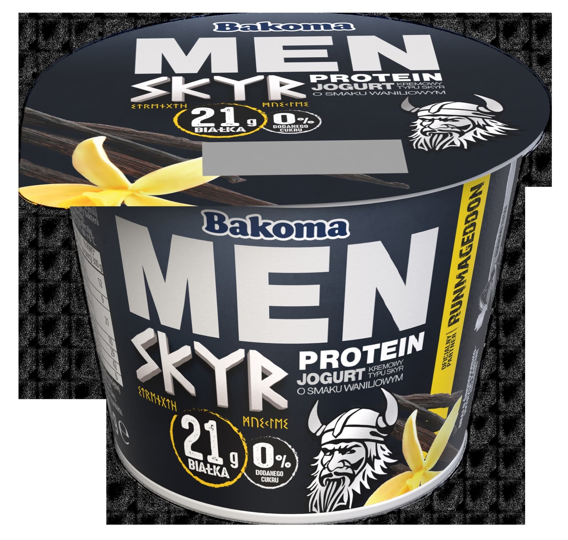 Bakoma MEN Protein Jogurt kremowy typu Skyr o smaku waniliowym 300g