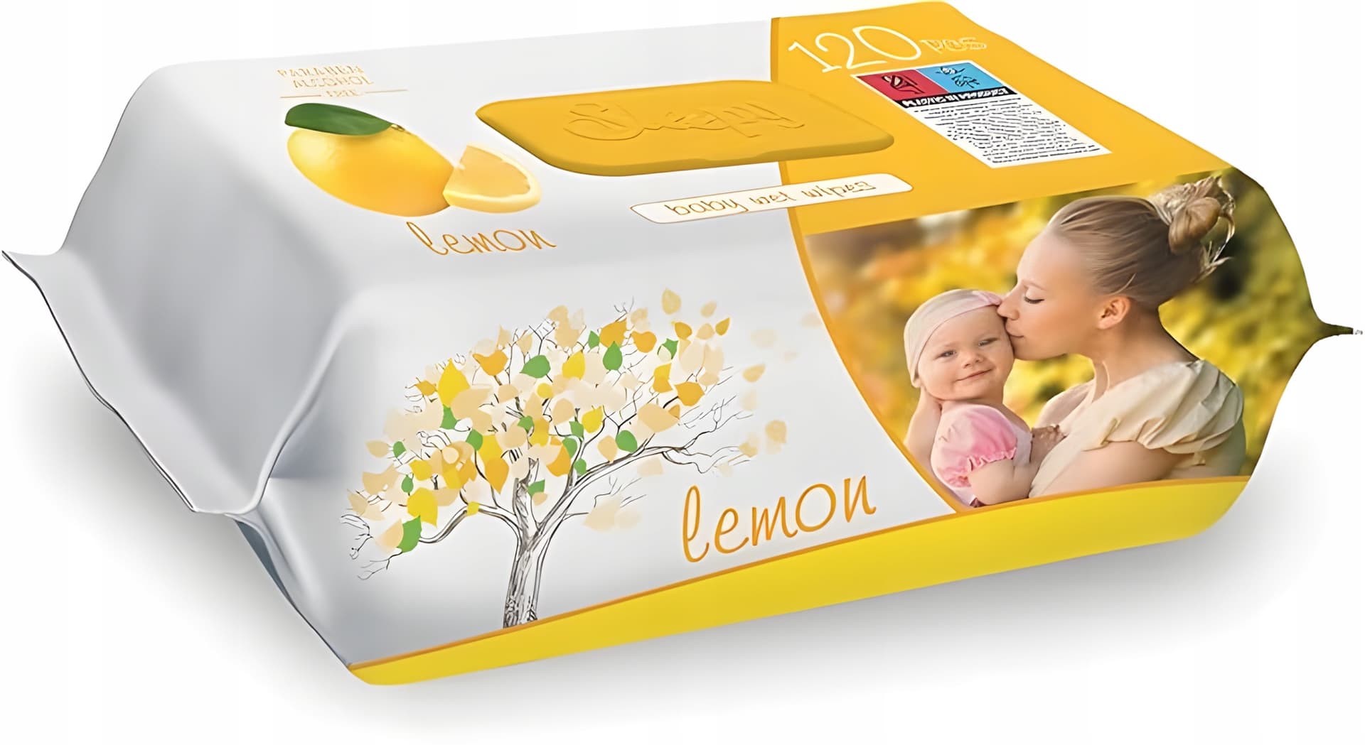Sleepy Chusteczki nawilżane dla dzieci Lemon 120 sztuk