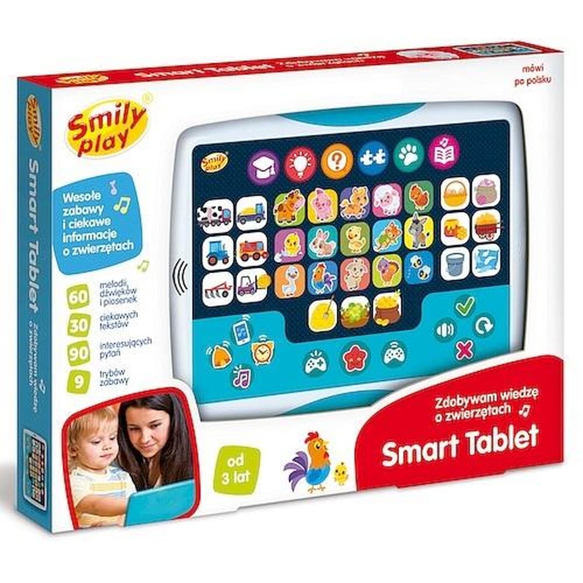 SMILY PLAY Tablet edukacyjny: Zwierzęta - Nauka i zabawa