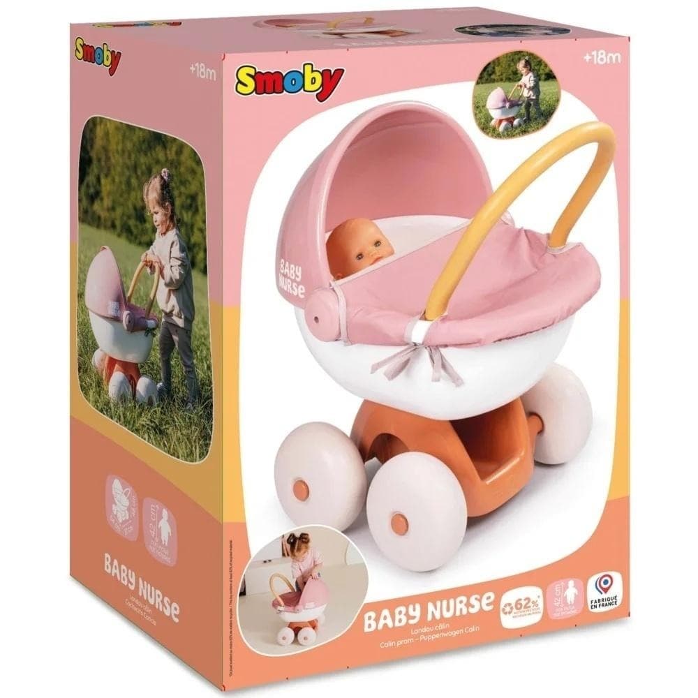 Smoby Baby Nurse Wózek głęboki dla lalek z daszkiem
