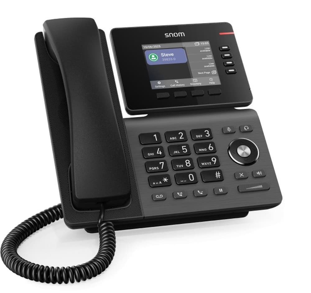 Snom D810W telefon VoIP Czarny IPS Wi-Fi