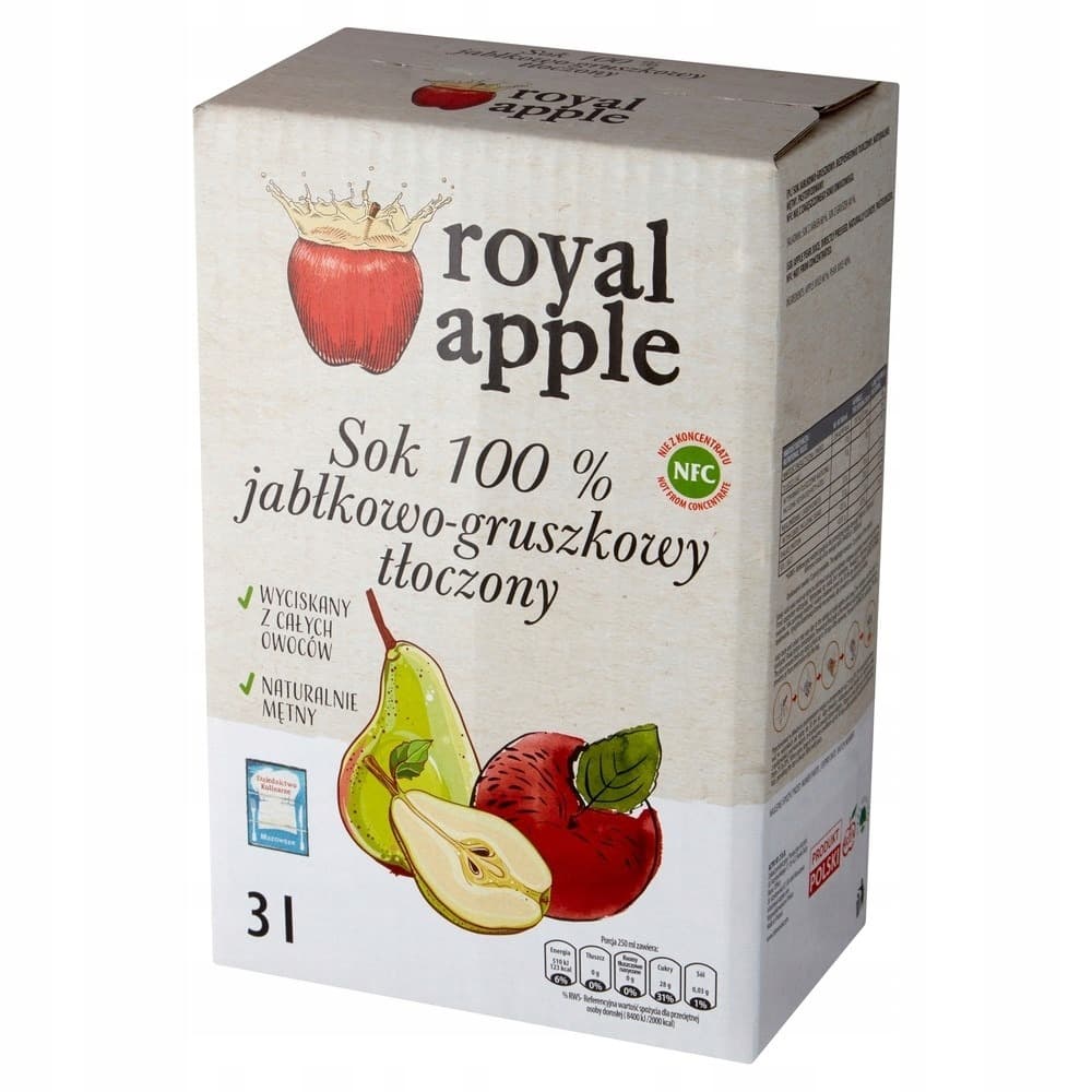 Sok jabłkowo-gruszkowy NFC Royal Apple 2 litry