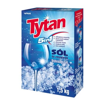 Sól do zmywarek Tytan 1,5 kg - Zmiękcza wodę i chroni przed kamieniem