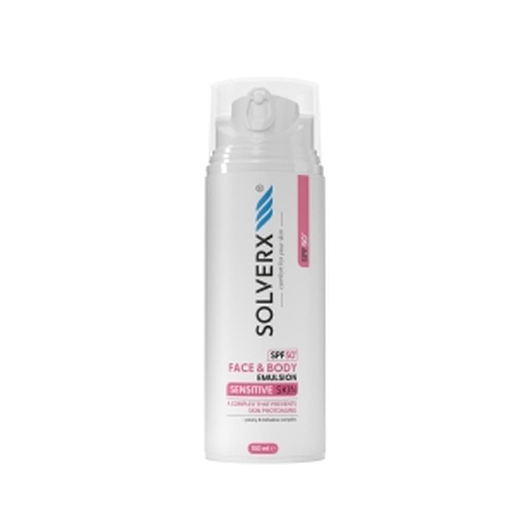 Solverx Sensitive Emulsja do Twarzy i Ciała SPF50 150 ml