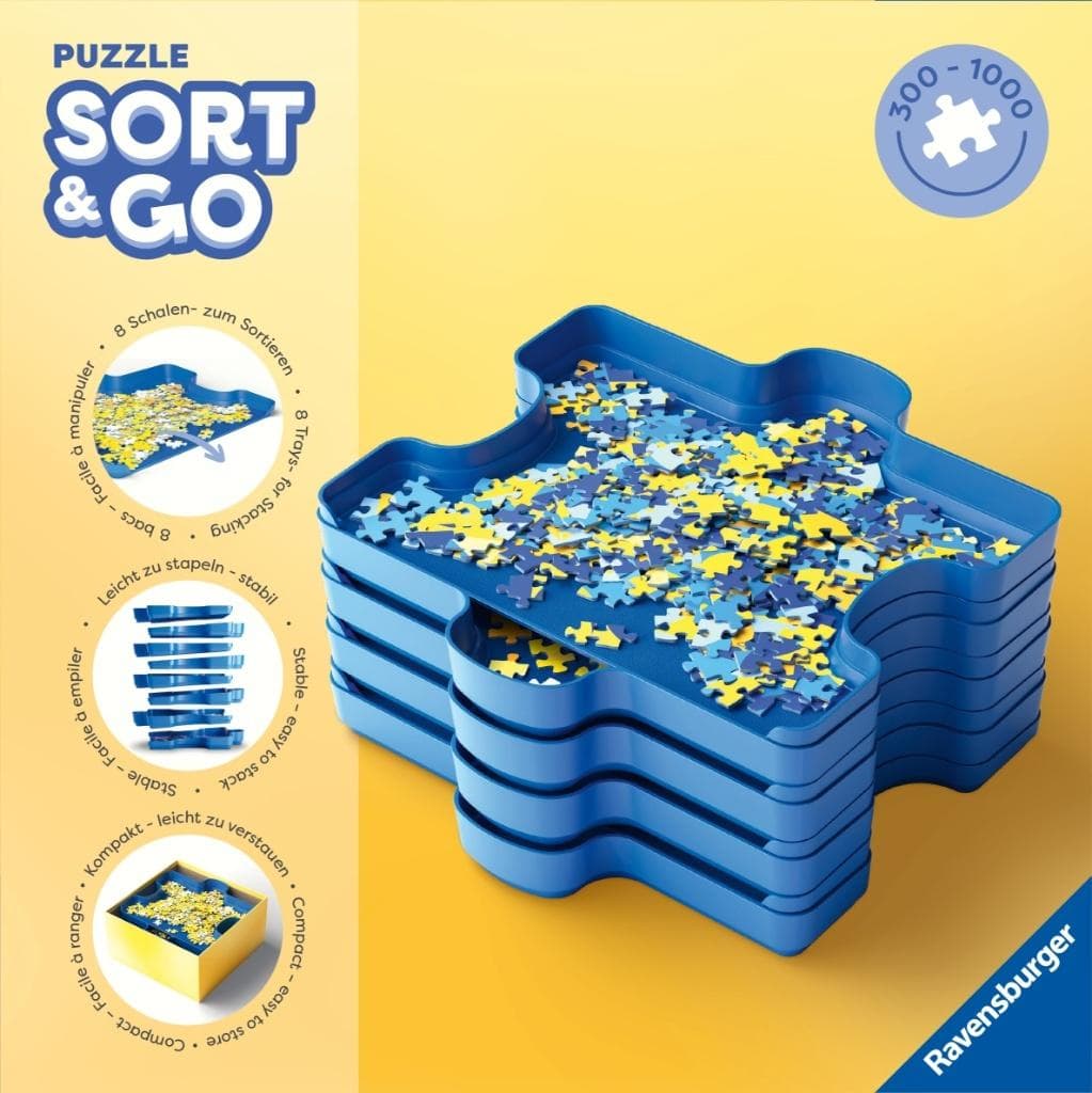 Sorter do puzzli z 6 pojemnikami Ravensburger Sort&Go