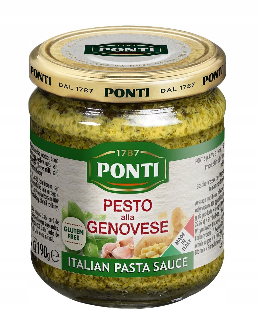 Sos pesto z bazylia 190 g PONTI