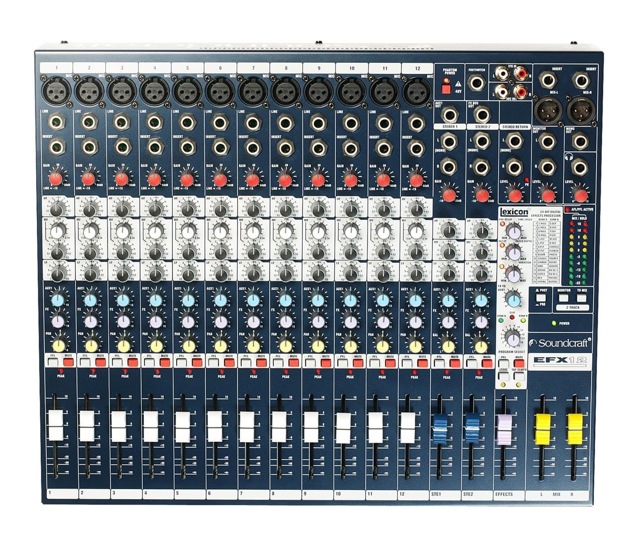 Soundcraft EFX12 - Analogowa Konsoleta Mikserska z Procesorem Efektów