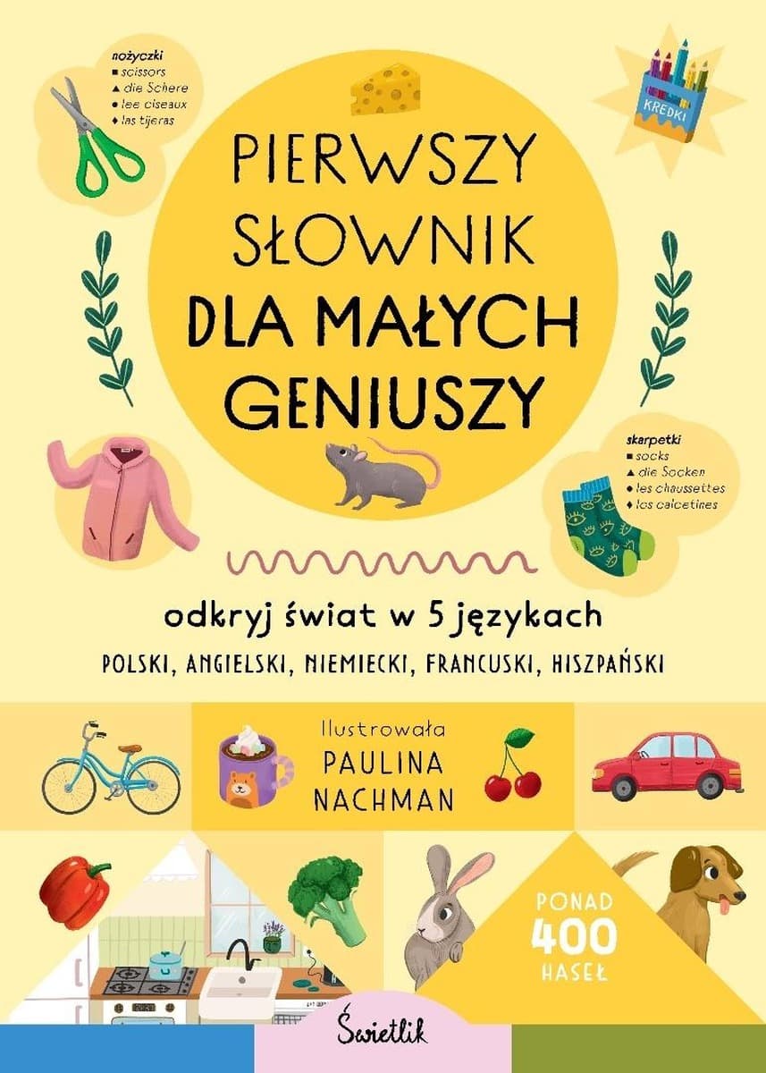 Słownik obrazkowy dla dzieci - 5 języków