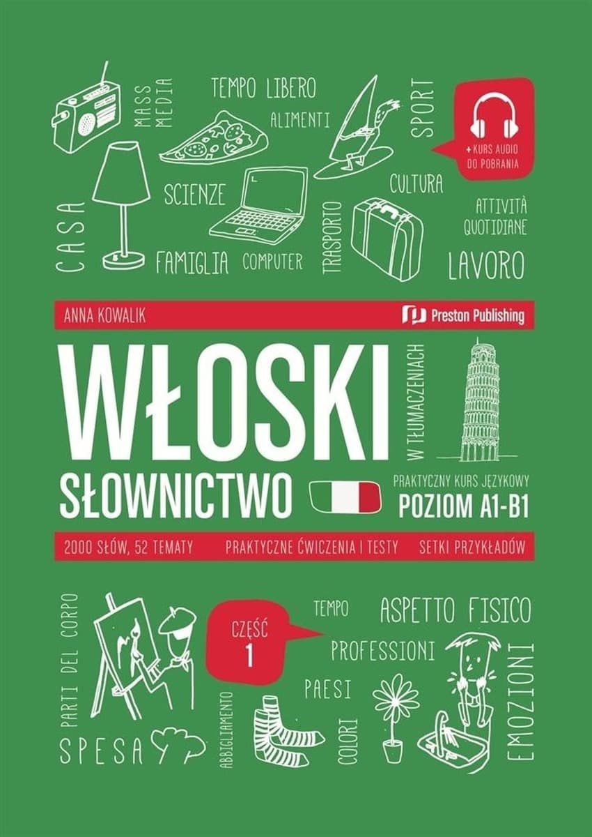 Słownik włoski w tłumaczeniach poziom A1-B1