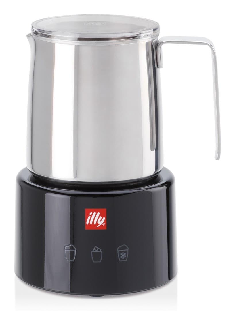 Spieniacz do mleka Illy 23760 Czarny, Stal nierdzewna