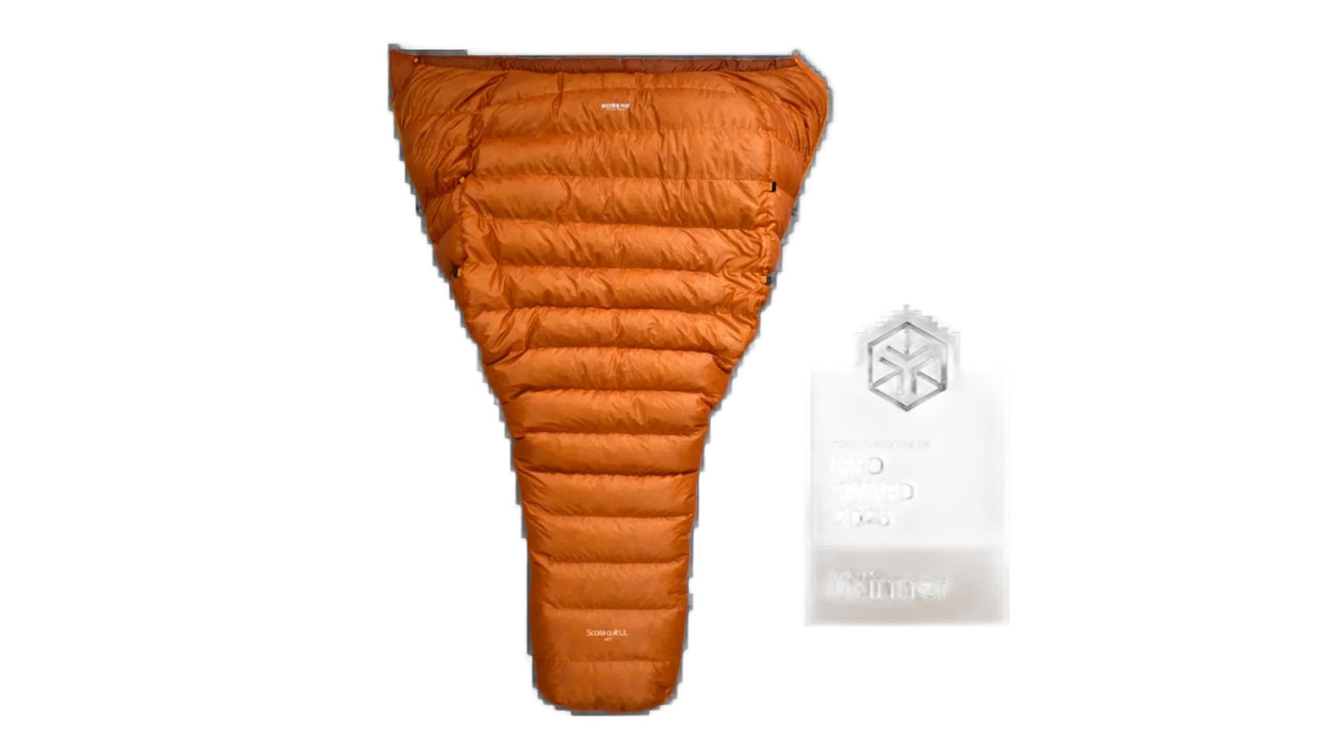 Śpiwór puchowy Robens Scoria Quilt UL +6C Regular (180 cm) - pomarańczowy