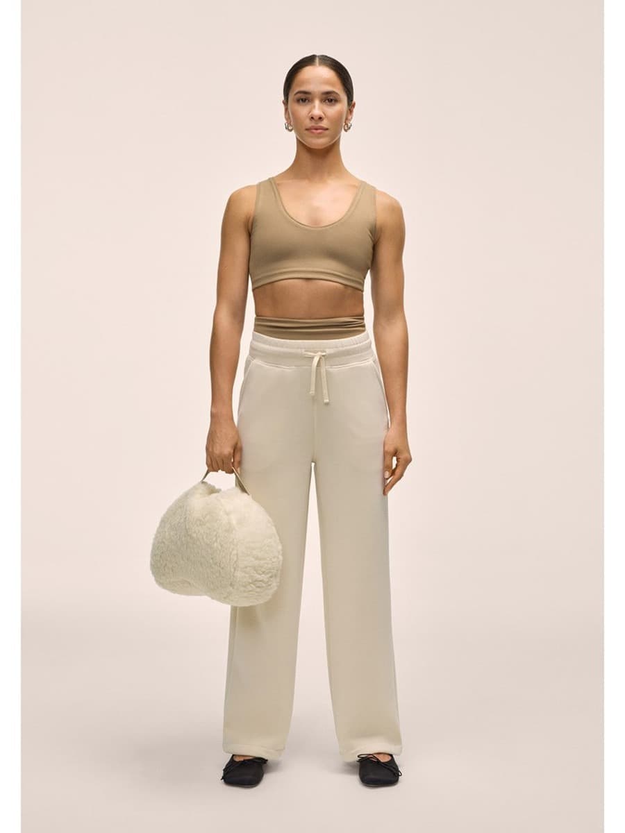 Spodnie Damskie Casall Peachy Straight Leg Jogger Biały
